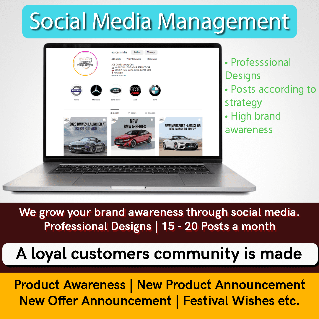 Social Media Management slide